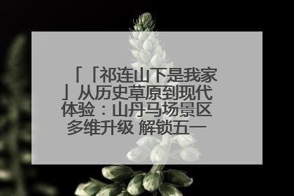 「祁连山下是我家」从历史草原到现代体验：山丹马场景区多维升级 解锁五一文旅新玩法