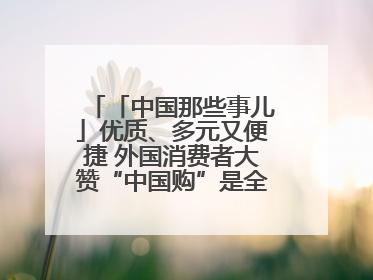 「中国那些事儿」优质、多元又便捷 外国消费者大赞“中国购”是全新体验！
