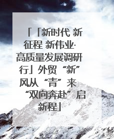 「新时代 新征程 新伟业·高质量发展调研行」外贸“新”风从“青”来 “双向奔赴”启新程