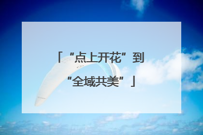 “点上开花”到“全域共美”