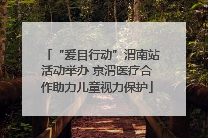 “爱目行动”渭南站活动举办 京渭医疗合作助力儿童视力保护