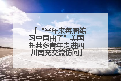 “半年来每周练习中国曲子”美国托莱多青年走进四川南充交流访问