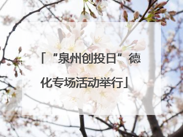 “泉州创投日”德化专场活动举行