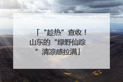 “趁热”查收！山东的“绿野仙踪”清凉感拉满