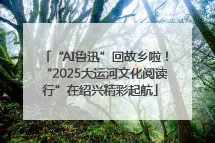 “AI鲁迅”回故乡啦！“2025大运河文化阅读行”在绍兴精彩起航