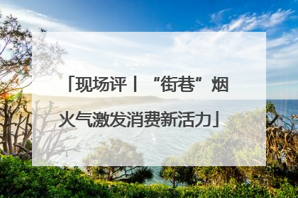 现场评丨“街巷”烟火气激发消费新活力