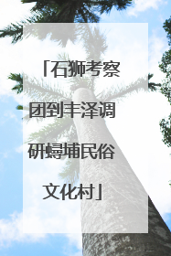 石狮考察团到丰泽调研蟳埔民俗文化村