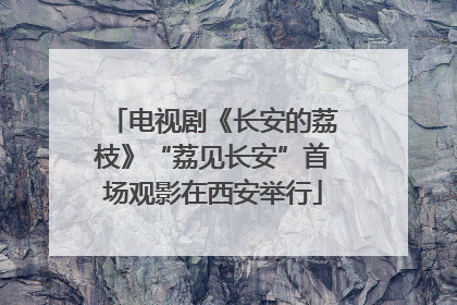 电视剧《长安的荔枝》“荔见长安”首场观影在西安举行