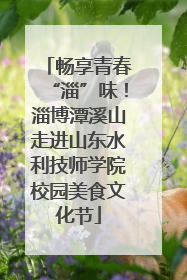 畅享青春“淄”味！淄博潭溪山走进山东水利技师学院校园美食文化节