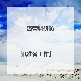 盛蕾调研防汛准备工作