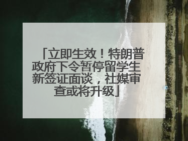 立即生效！特朗普政府下令暂停留学生新签证面谈，社媒审查或将升级