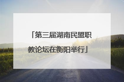 第三届湖南民盟职教论坛在衡阳举行