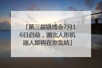 第三届链博会7月16日启幕，湖北人形机器人即将在京集结