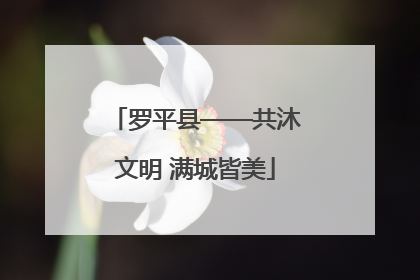罗平县——共沐文明 满城皆美