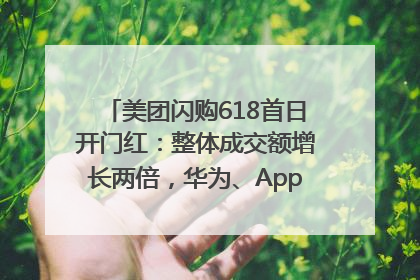 美团闪购618首日开门红：整体成交额增长两倍，华为、Apple、沃尔玛等近800个品牌翻倍增长