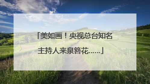 美如画！央视总台知名主持人来泉簪花……