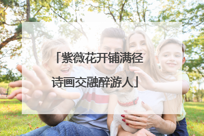 紫薇花开铺满径 诗画交融醉游人