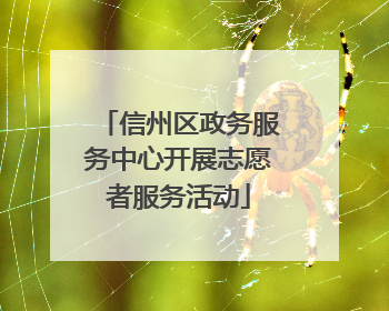信州区政务服务中心开展志愿者服务活动