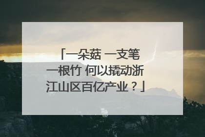一朵菇 一支笔 一根竹 何以撬动浙江山区百亿产业？