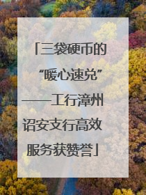 三袋硬币的“暖心速兑”——工行漳州诏安支行高效服务获赞誉