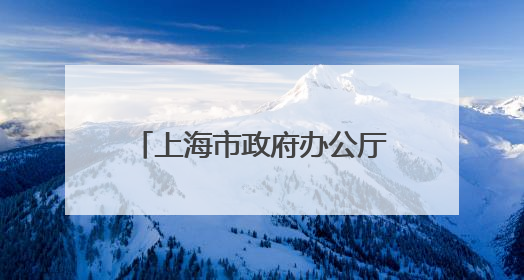上海市政府办公厅主任王平，履新职