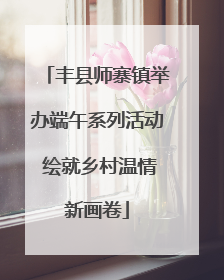 丰县师寨镇举办端午系列活动 绘就乡村温情新画卷