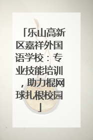 乐山高新区嘉祥外国语学校：专业技能培训，助力棍网球扎根校园