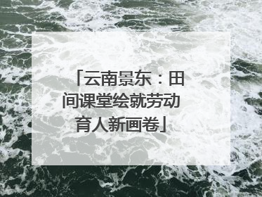 云南景东：田间课堂绘就劳动育人新画卷