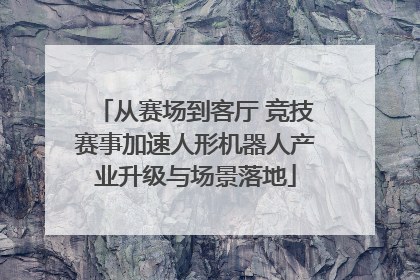 从赛场到客厅 竞技赛事加速人形机器人产业升级与场景落地