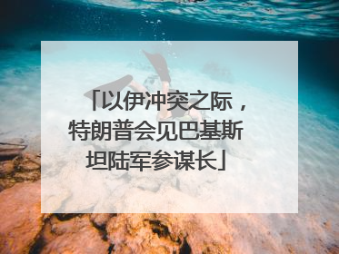 以伊冲突之际，特朗普会见巴基斯坦陆军参谋长