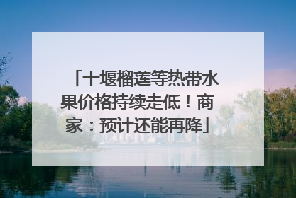 十堰榴莲等热带水果价格持续走低！商家：预计还能再降