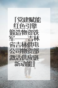党建赋能 红色引擎锻造物资铁军——吉林省吉林供电公司物资部激活供应链新动能