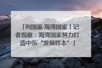 列国鉴·海湾国家丨记者观察：海湾国家努力打造中东“发展样本”