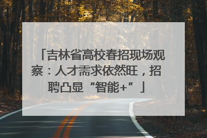 吉林省高校春招现场观察：人才需求依然旺，招聘凸显“智能+”