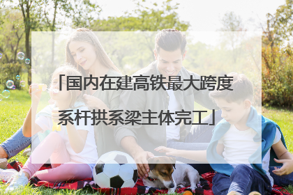 国内在建高铁最大跨度系杆拱系梁主体完工