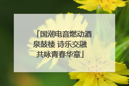 国潮电音燃动酒泉鼓楼 诗乐交融共咏青春华章