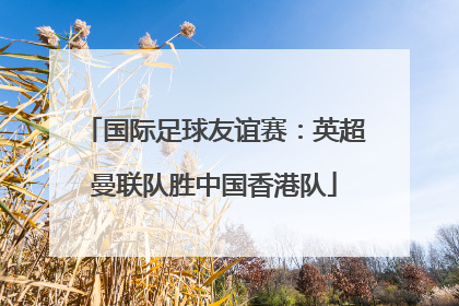 国际足球友谊赛：英超曼联队胜中国香港队