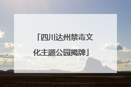 四川达州禁毒文化主题公园揭牌