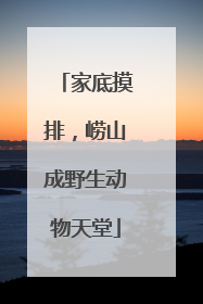家底摸排，崂山成野生动物天堂