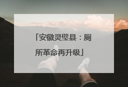 安徽灵璧县：厕所革命再升级