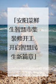 安阳菜鲜生智慧市集装修开工 开启智慧民生新篇章