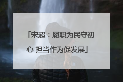 宋超：履职为民守初心 担当作为促发展