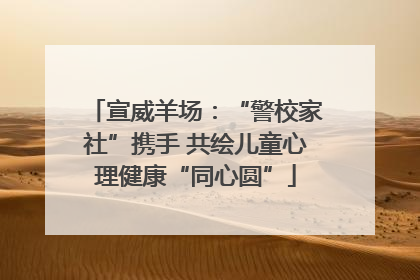宣威羊场：“警校家社”携手 共绘儿童心理健康“同心圆”