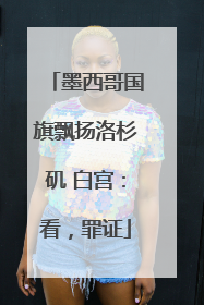 墨西哥国旗飘扬洛杉矶 白宫：看，罪证