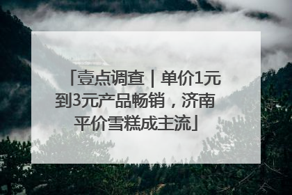 壹点调查｜单价1元到3元产品畅销，济南平价雪糕成主流