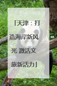 天津：打造海岸新风光 激活文旅新活力