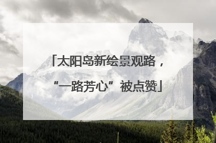 太阳岛新绘景观路，“一路芳心”被点赞