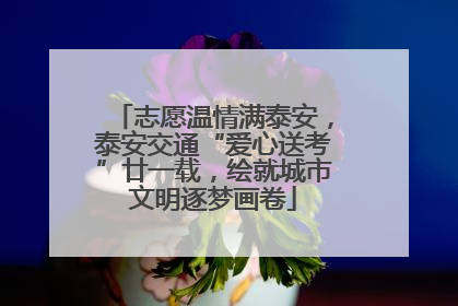志愿温情满泰安，泰安交通“爱心送考”廿一载，绘就城市文明逐梦画卷