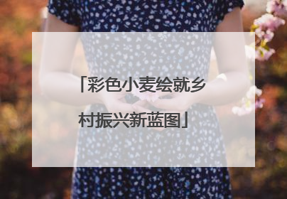 彩色小麦绘就乡村振兴新蓝图