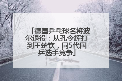 德国乒乓球名将波尔退役：从孔令辉打到王楚钦，同5代国乒选手竞争